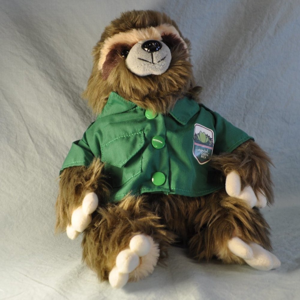 plush sloth costa rica stuffed animal (w1072)